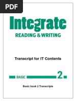 Integrate Reading Writing - Basic2 - Transcripts