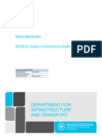 Master Specification - Part Rd-Ew-D1 - Design of Earthworks For Roads