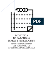 Didáctica de La Lengua. Notas, Apuntes y Reflexiones