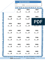 Multiplicaciones Numeros Cuatro Cifras Recursosep