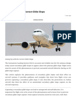 Lining Up With The Correct Glide Slope - Safety First