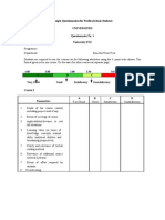 Sample Questionnaires For Feedback From Students Universities Questionnaire No. 1 University XYZ