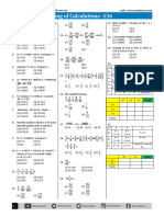 King of Calculations Sheet - 136