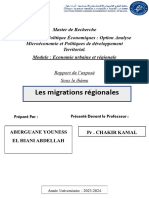 Rapport Migrations Régionale