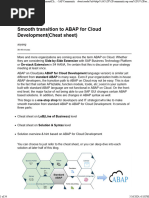 Smooth Transition For Cloud Devlopment