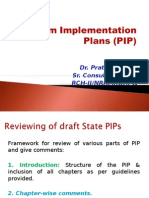 Program Implementation Plans (PIP)