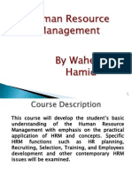 Intro To HRM