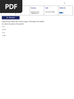 Area and Volume SAT Suite + Answer Sheet