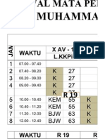 Jadwal Blog