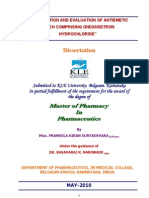 Formulation and Evaluation of Anti Emetic Patch Comprising On Dan Set Ron Hydro Chloride