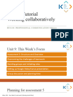 Unit 9 Tutorial - Collaborative Communication T124