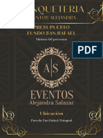 Presupuesto Fundo San Rafael Eventos Alejandra