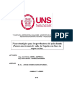 Plan Estratégico para Los Productores de Palta Fuerte (Persea Americana) Del Valle de Nepeña Con Fines de Exportación