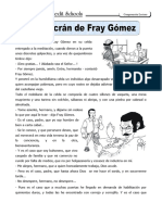 Ficha El Alacrán de Fray Gómez para Cuarto de Primaria