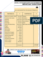 Financial Accounts With Adjustments