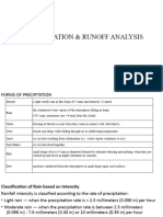 Precipitation&runoff Analysis