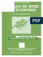 Tableau de Bord de L'économie Gabonaise - Dgelf Tbe Situation 2022 - Perspectives 2023-2024 - Web