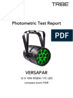 Versapar Photometrics Report