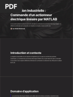 Regulation Industrielle Commande Dun Actionneur Electrique Lineaire Par MATLAB