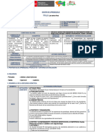 Sesión de Aprendizaje 1 - Exp-1 - (Cuarto Grado)