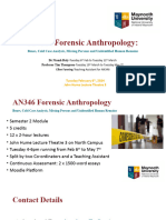 AN346 Forensic Anthropology 06.02.2024