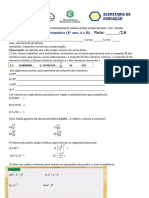 Trab. 1º Bim. 8º Ano 2023