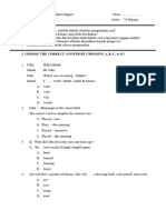 Soal US SD - Bahasa Inggris