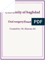 Oral Surgery -جامعة بغداد مرحلة رابعه