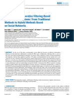 A Survey of Collaborative Filtering-Based Recommender Systems From Traditional Methods To Hybrid Methods Based On Social Networks