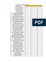 Planilha Notas