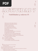 Actividad 7 - Habilidades y Valores Vi