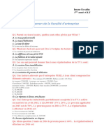 Examen de La Fiscalité D'entreprise S2