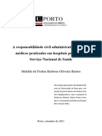 A Responsabilidade Civil Administrativa Por Atos Médicos Praticados em Hospitais Públicos Do Serviço Nacional de Saúde