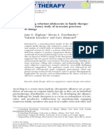 Engaging Reluctant Adolescents in Family Therapy - An Exploratory Study of In-Session Processes of Change