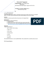 4Q PT Student Activity Sheet & Rubric