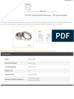 HM911244 HM911210 TaperedRollerBearings TS (TaperedSingle) Imperial