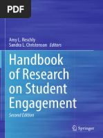 Handbook of Research On Student Engagement: Amy L. Reschly Sandra L. Christenson Editors