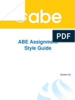 ABE Assignment Style Guide - v3