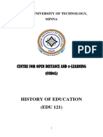 EDU 121 - History of Education Courseware