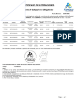 Certificado de Cotizaciones