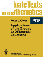 Applications of Lie Groups To Differential Equations - Peter J. Olver