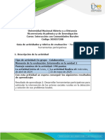 Guia de Actividades y Rúbrica de Evaluación - Unidad 2-Paso 3 - Selección Herramientas Participativas