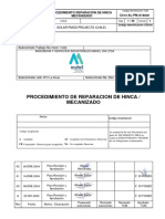 Procedimiento Reparación de Hincas Mecanizado