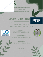 PRESENTACION DE CASOS PRECLINICOS DE RESTAURACIONES-Naomy Pilligua