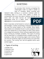 Types of Sorting