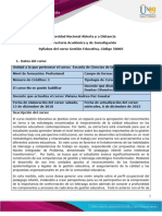 Syllabus Del Curso Gestión Educativa