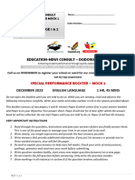 2ND B 9 English Mock Questions December 2023