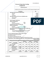 Process & Operation Costing