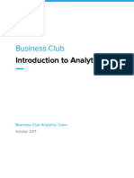 Introduction To Analytics