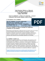 Guía de Actividades y Rúbrica de Evaluación - Unidad 3 - Tarea 6 - Evaluación Final Prueba Objetiva Abierta (POA)